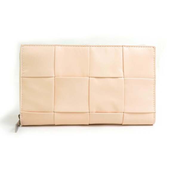 BOTTEGA VENETA Round Long Wallet Leather Melon Washed Men's Women's h31302i
